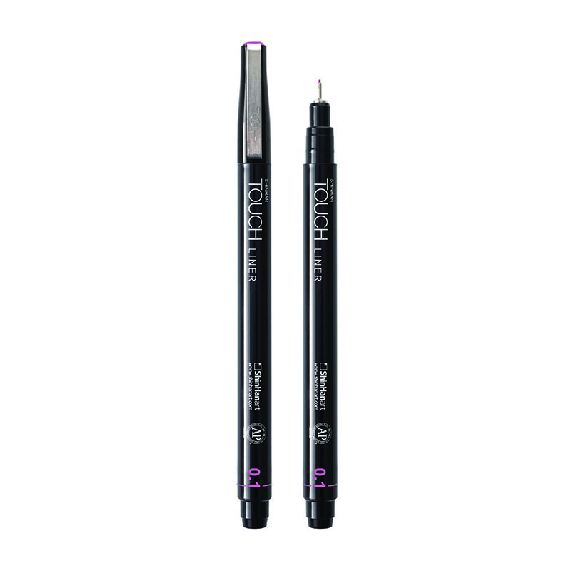 Image of Fineliner Touch Liner 0.1mm Wine red (12F) 4110801 8809326420231