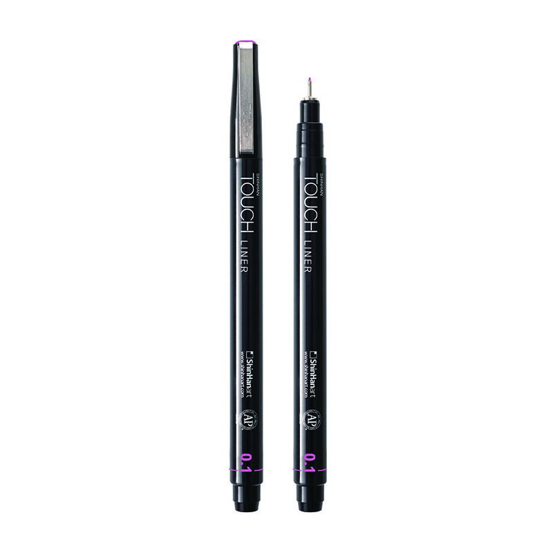 Image of Fineliner Touch Liner 0.1mm Pink (12F) 4111101 8809326420262