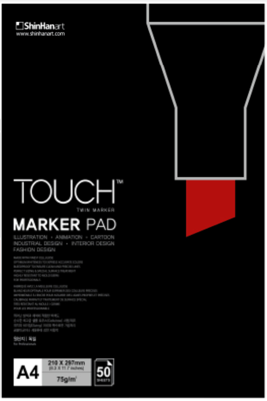 Image of Markerblock Touch marker pad A4 120g 50ark 86030040701 8803332041022