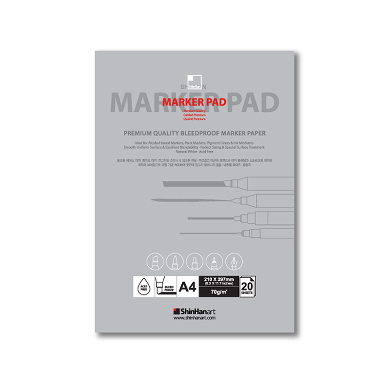 Image of Markerblock ShinHan A4 (70g) 20 sheets 86030040703 8803332042067