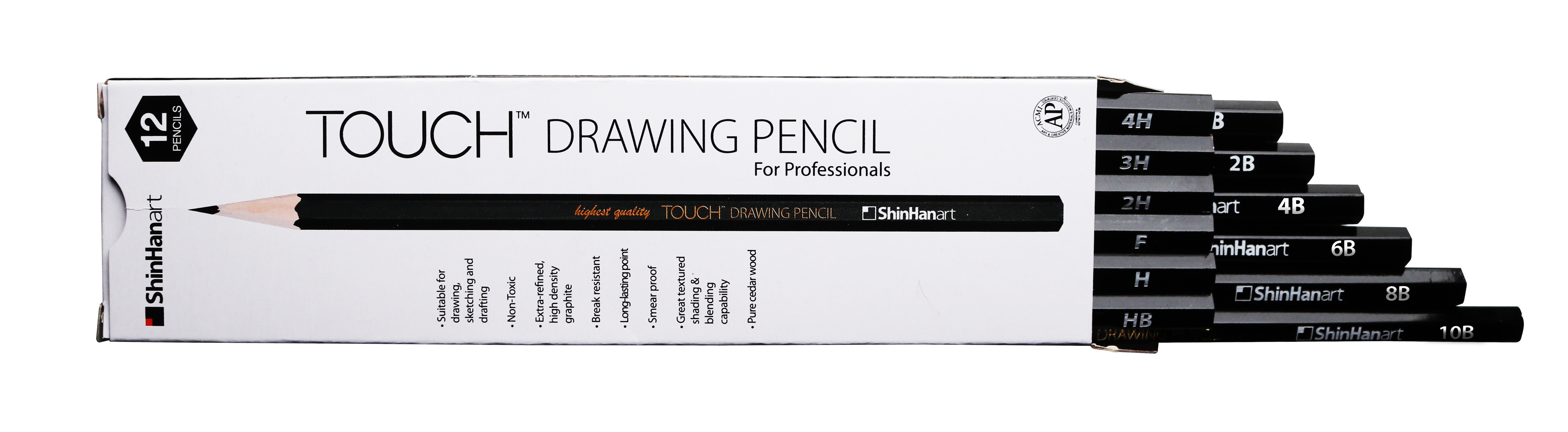 Image of Blyertspennset TOUCH DRAWING PENCIL - ASSORTED SET OF 12 86150031621 8803332810307