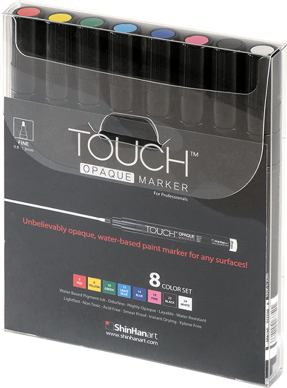 Image of TOUCH Opaque Marker 8Colors - Fine 86150032001 8803332041954