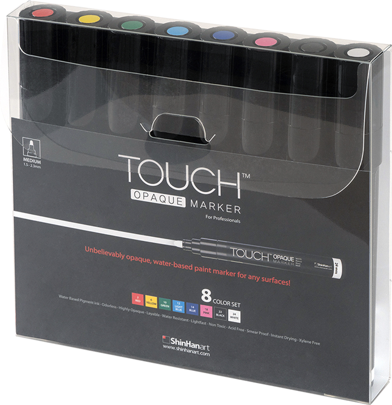Image of TOUCH Opaque Marker 8Colors SET - Medium 86150032004 8803332041985