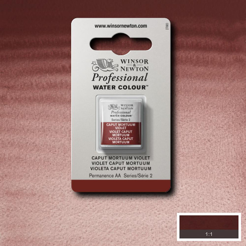 Image of Akvarellfärg Winsor & Newton Prof. 1/2-kopp  Caput mortuum violet 125 S2 101125 094376550214