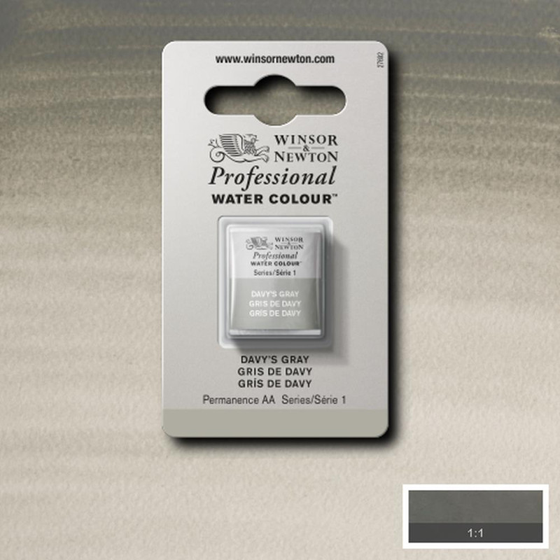 Image of Akvarellfärg Winsor & Newton Prof. 1/2-kopp  Davy’s gray 217 S1 101217 094376550320