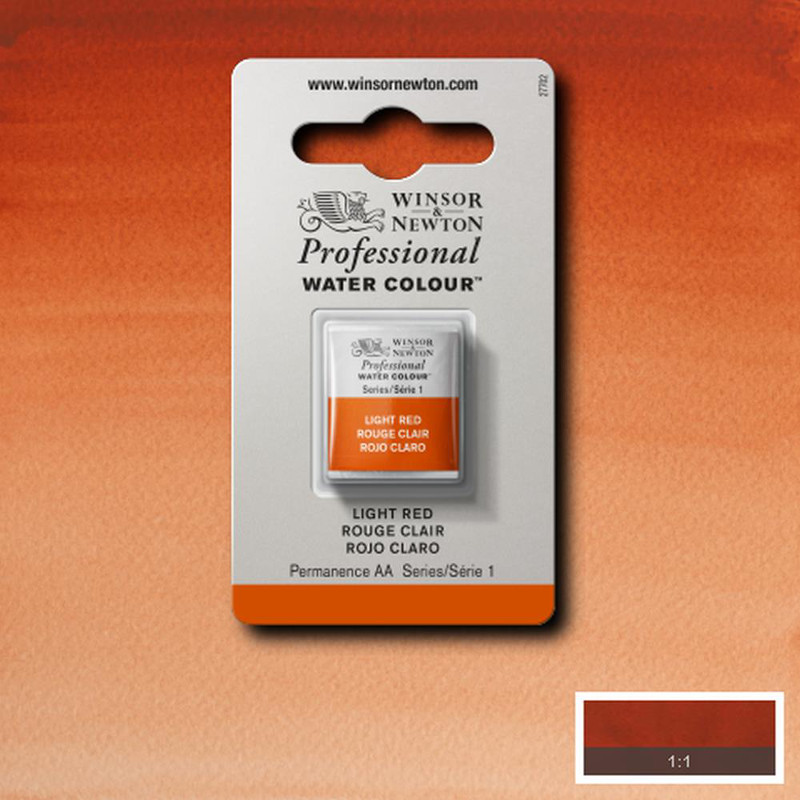 Image of Akvarellfärg Winsor & Newton Prof. 1/2-kopp  Light red  362 S1 101362 094376550429