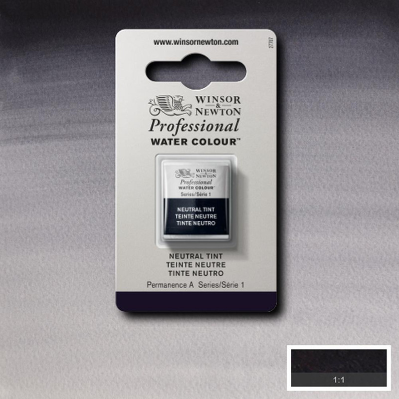 Image of Akvarellfärg Winsor & Newton Prof. 1/2-kopp  Neutral tint 430 S1 101430 094376550474