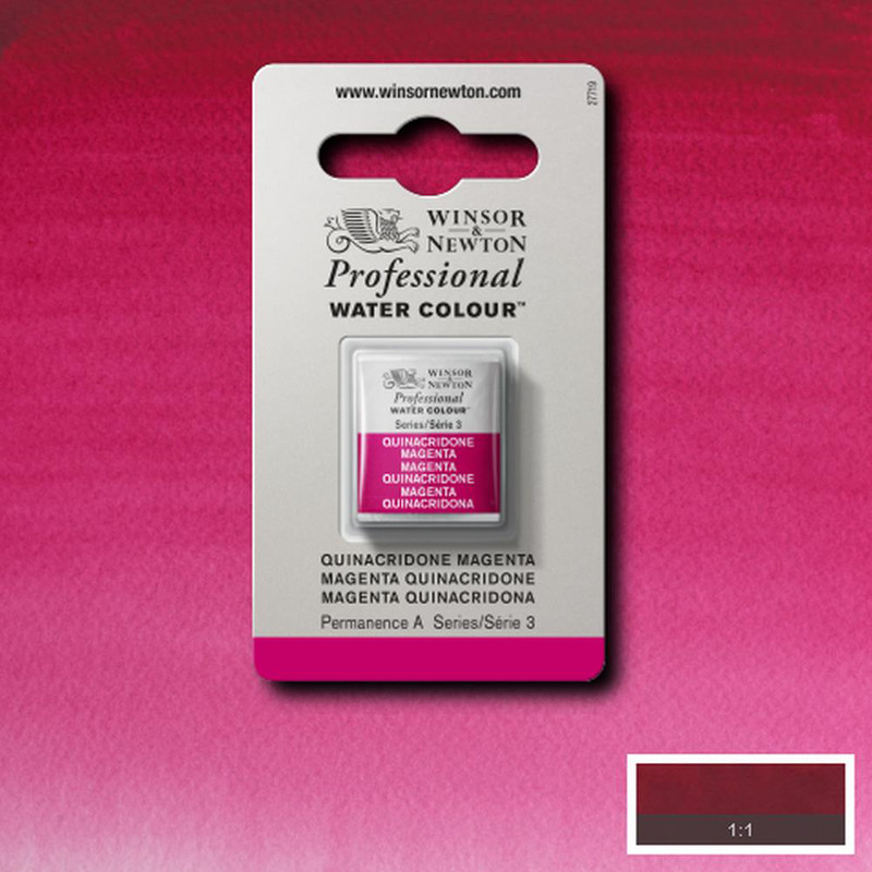 Image of Akvarellfärg Winsor & Newton Prof. 1/2-kopp  Quinacridone magenta 545 S3 101545 094376550610