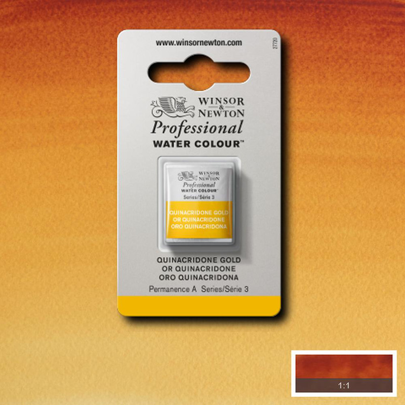 Image of Akvarellfärg Winsor & Newton Prof. 1/2-kopp  Transparent gold deep 547 S3 101547 094376550627