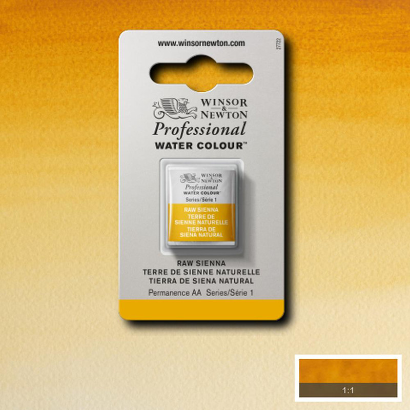 Image of Akvarellfärg Winsor & Newton Prof. 1/2-kopp  Raw sienna 552 S1 101552 094376550641