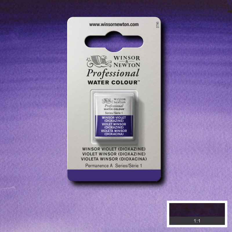 Image of Akvarellfärg Winsor & Newton Prof. 1/2-kopp  Winsor violett (dioxazine) 733 S1 101733 094376550894