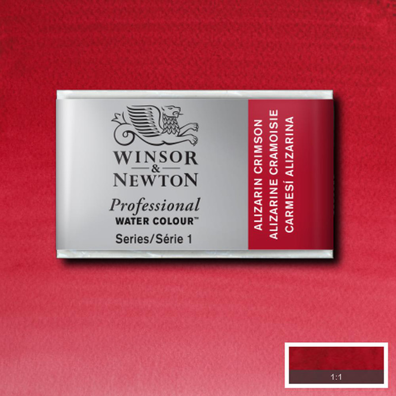 Image of Akvarellfärg Winsor & Newton Prof. 1/1-kopp  Alizarin crimson 004 S1 100004 094376550917