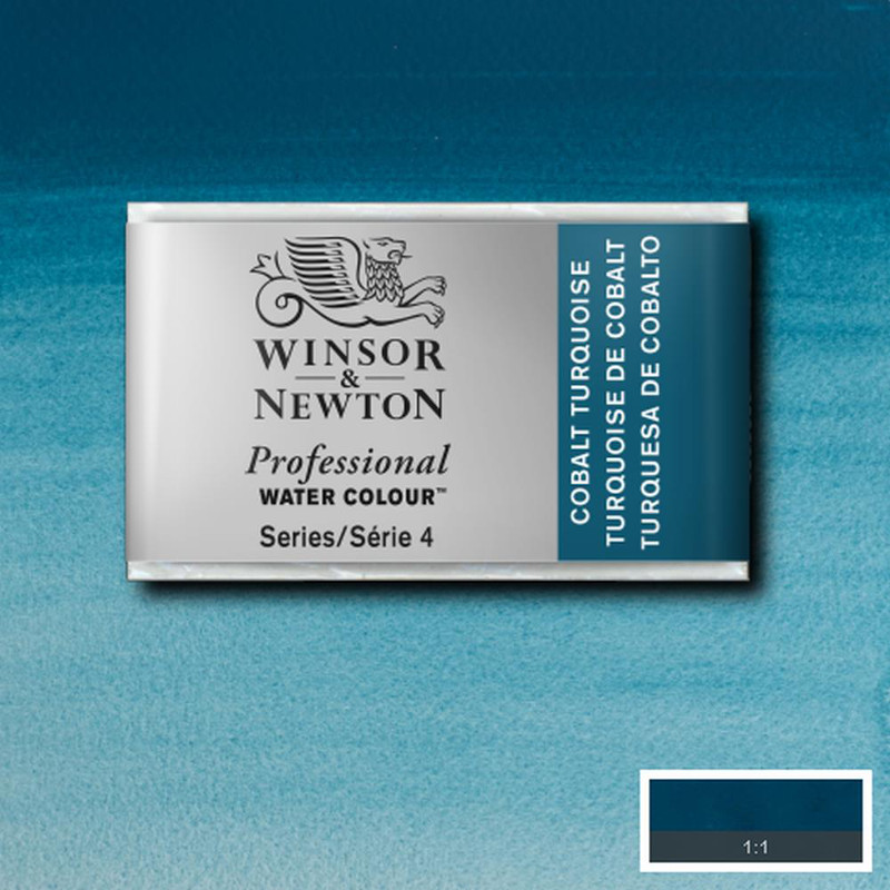 Image of Akvarellfärg Winsor & Newton Prof. 1/1-kopp  Cobalt turquoise 190 S4 100190 094376551198