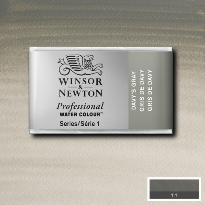 Image of Akvarellfärg Winsor & Newton Prof. 1/1-kopp  Davy’s gray 217 S1 100217 094376551228