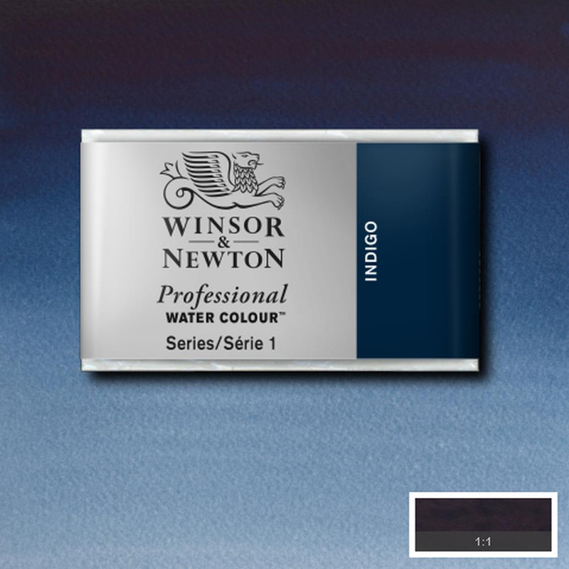 Image of Akvarellfärg Winsor & Newton Prof. 1/1-kopp  Indigo 322 S1 100322 094376551297