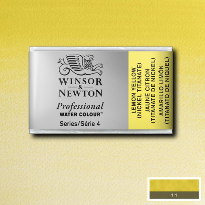 Image of Akvarellfärg Winsor & Newton Prof. 1/1-kopp  Lemon yellow hue 347 S4 100347 094376551310