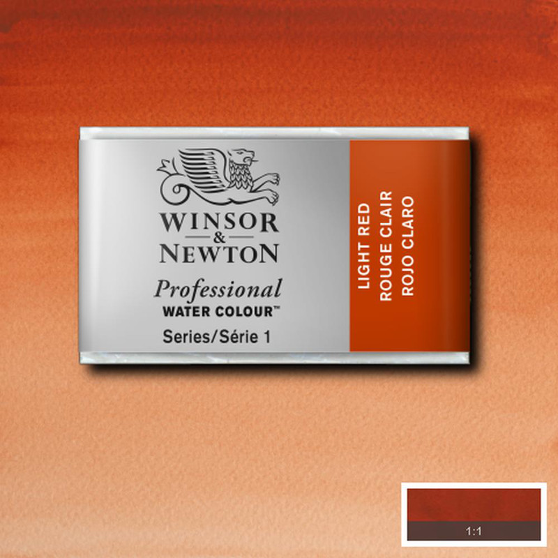 Image of Akvarellfärg Winsor & Newton Prof. 1/1-kopp  Light red  362 S1 100362 094376551327