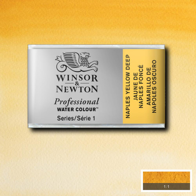 Image of Akvarellfärg Winsor & Newton Prof. 1/1-kopp  Naples yellow deep 425 S1 100425 094376551365