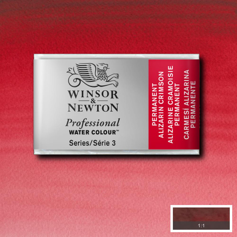Image of Akvarellfärg Winsor & Newton Prof. 1/1-kopp  Permanent alizarin crimson 466 * S3 100466 094376551440