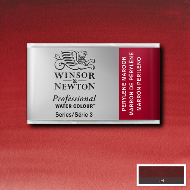 Image of Akvarellfärg Winsor & Newton Prof. 1/1-kopp  Perylene maroon 507 S3 100507 094376551495