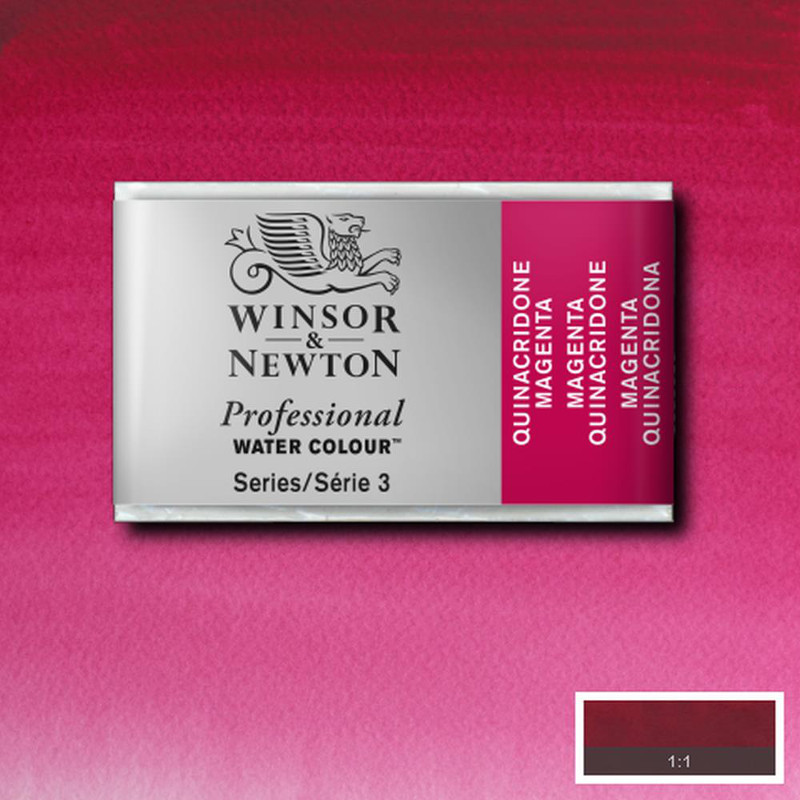 Image of Akvarellfärg Winsor & Newton Prof. 1/1-kopp  Quinacridone magenta 545 S3 100545 094376551518