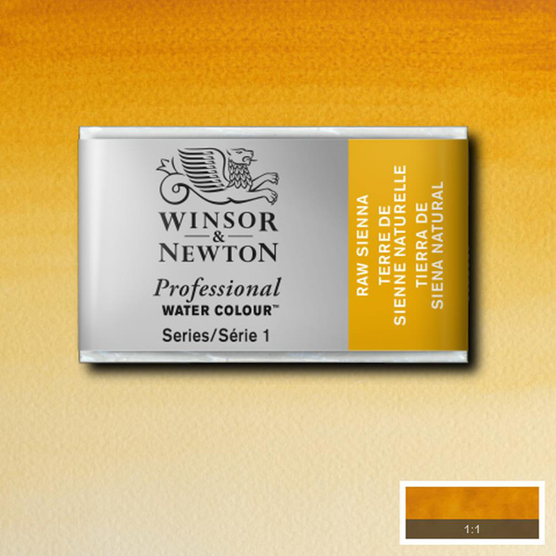 Image of Akvarellfärg Winsor & Newton Prof. 1/1-kopp  Raw sienna 552 S1 100552 094376551549