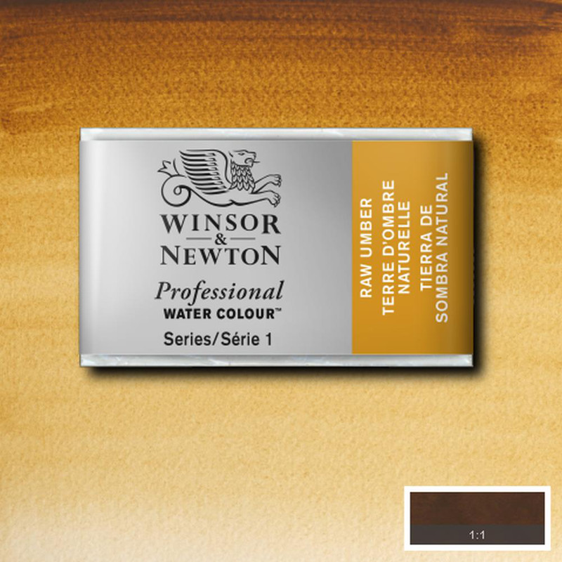 Image of Akvarellfärg Winsor & Newton Prof. 1/1-kopp  Raw umber 554 * S1 100554 094376551556