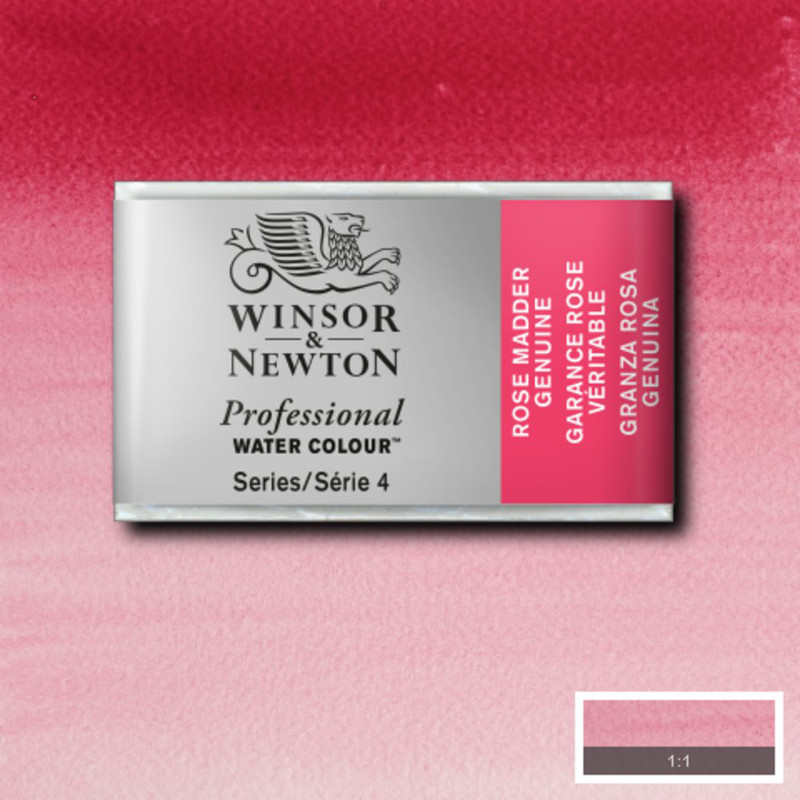 Image of Akvarellfärg Winsor & Newton Prof. 1/1-kopp  Rose madder genuine 587 S4 100587 094376551570
