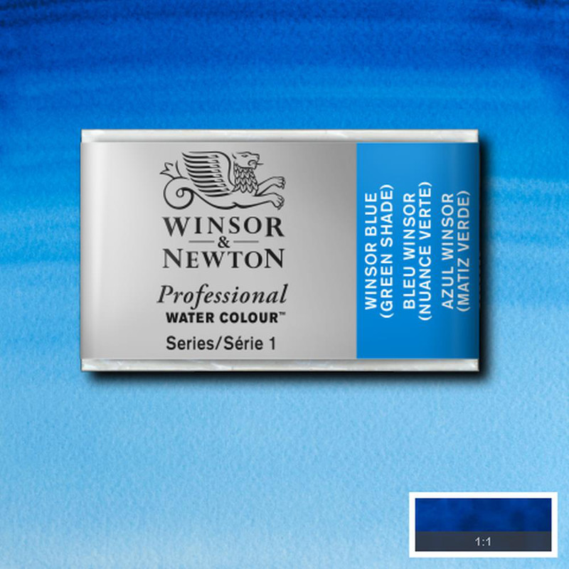 Image of Akvarellfärg Winsor & Newton Prof. 1/1-kopp  Winsor blue (green shade) 707 * S1 100707 094376551709