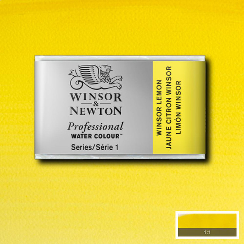 Image of Akvarellfärg Winsor & Newton Prof. 1/1-kopp  Winsor lemon 722 * S1 100722 094376551747