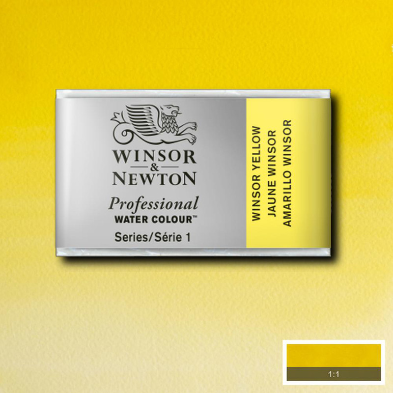 Image of Akvarellfärg Winsor & Newton Prof. 1/1-kopp  Winsor yellow 730 * S1 100730 094376551778