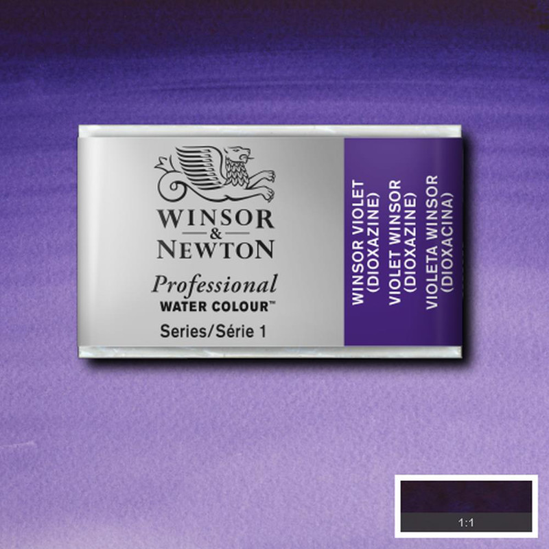Image of Akvarellfärg Winsor & Newton Prof. 1/1-kopp  Winsor violett (dioxazine) 733 S1 100733 094376551792