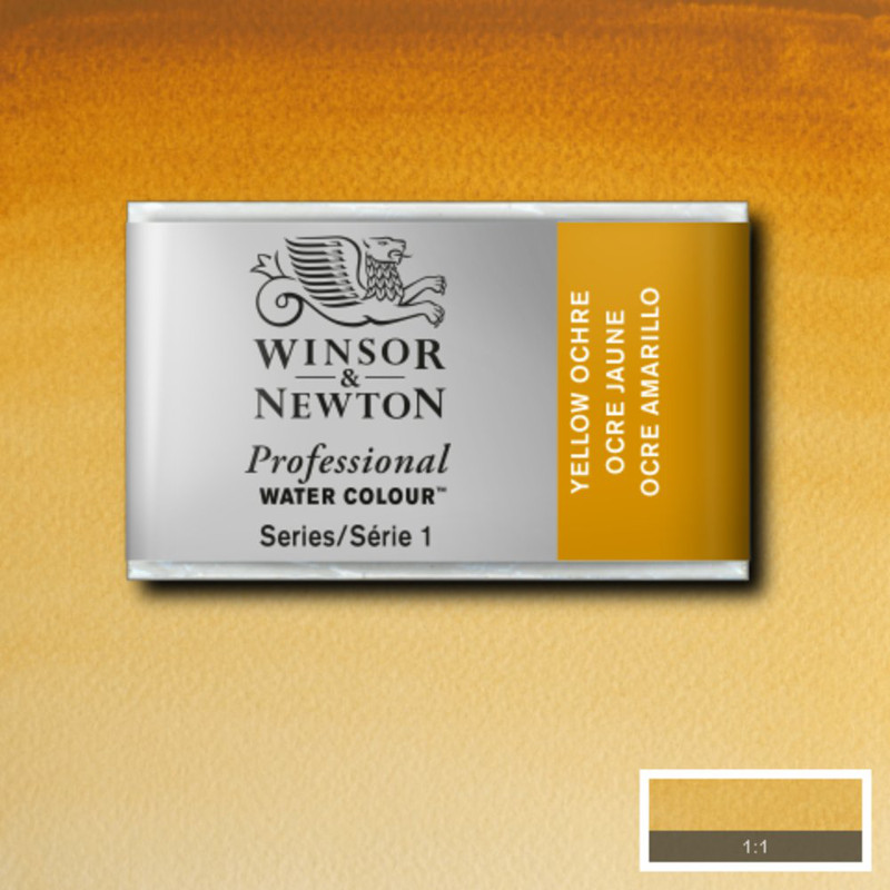 Image of Akvarellfärg Winsor & Newton Prof. 1/1-kopp  Yellow ochre 744 S1 100744 094376551808