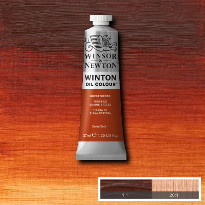 Image of Oljefärg Winton 37ml  Burnt sienna  074 (3F) * 1414074 094376711257