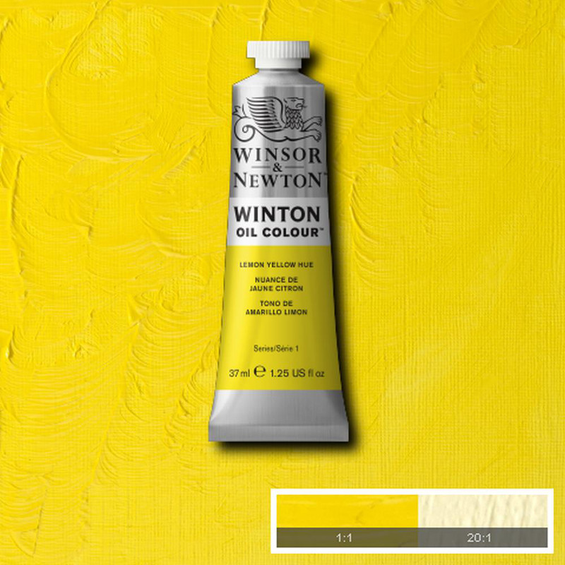 Image of Oljefärg Winton 37ml  Lemon yellow hue  346 (3F) 1414346 094376711516