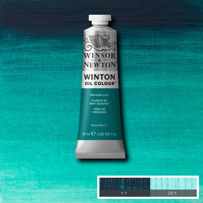 Image of Oljefärg Winton 37ml  Viridian hue  696 (3F) * 1414696 094376711691
