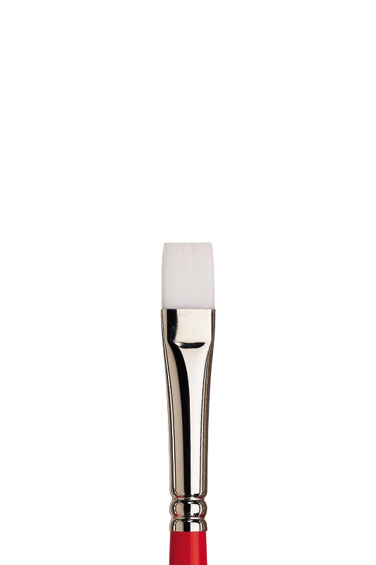 Image of Syntetpensel Winsor & Newton University S237 Flat lång skaft St 6 (3F) 5418006 094376864595