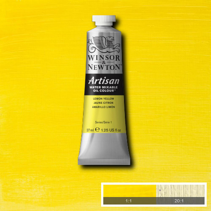 Image of Oljefärg (vattenlöslig) Artisan 37ml  Lemon yellow 346 (3F) * S1 1514346 094376895865