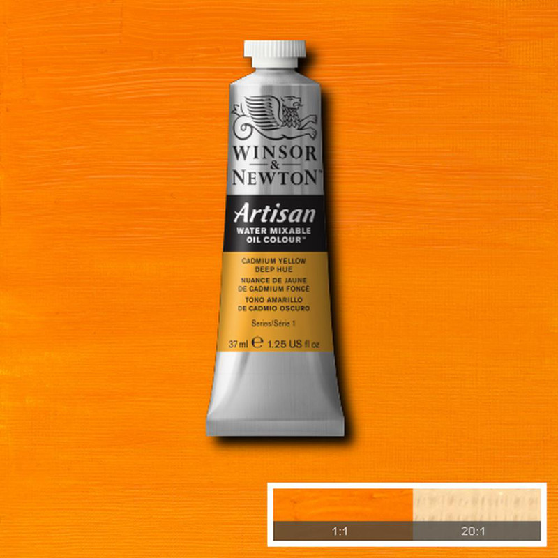 Image of Oljefärg (vattenlöslig) Artisan 37ml  Cadmium yellow deep hue 115 (3F) S1 1514115 094376895919