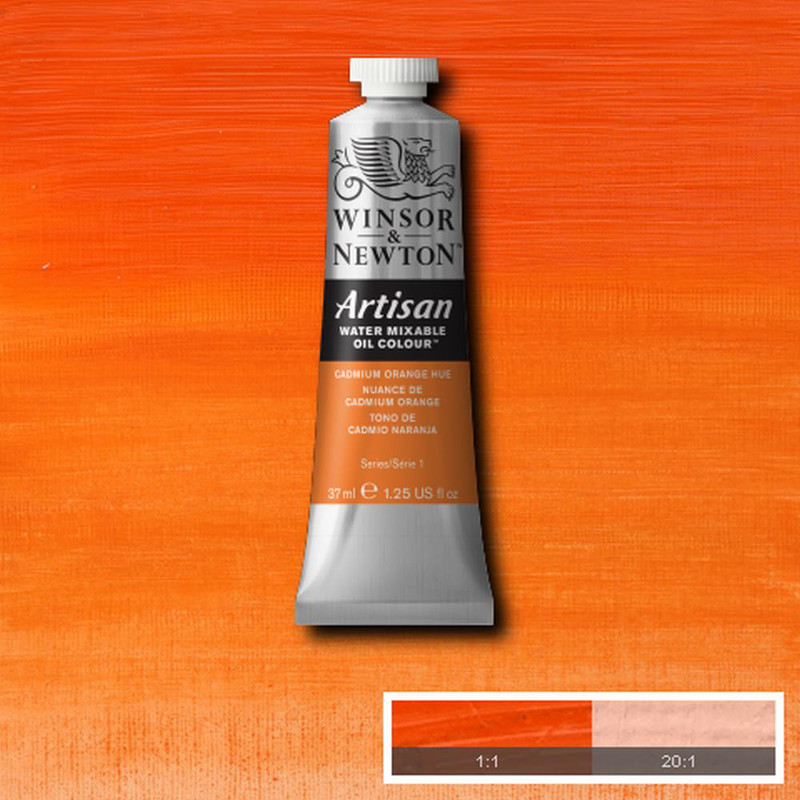 Image of Oljefärg (vattenlöslig) Artisan 37ml  Cadmium orange hue 090 (3F) S1 1514090 094376895926