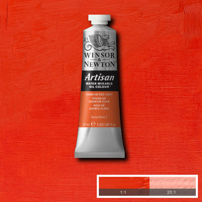 Image of Oljefärg (vattenlöslig) Artisan 37ml  Cadmium red light 100 (3F) S2 1514100 094376895933