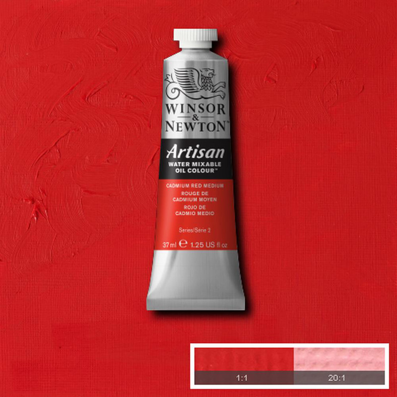 Image of Oljefärg (vattenlöslig) Artisan 37ml  Cadmium red medium 099 (3F) * S2 1514099 094376895940