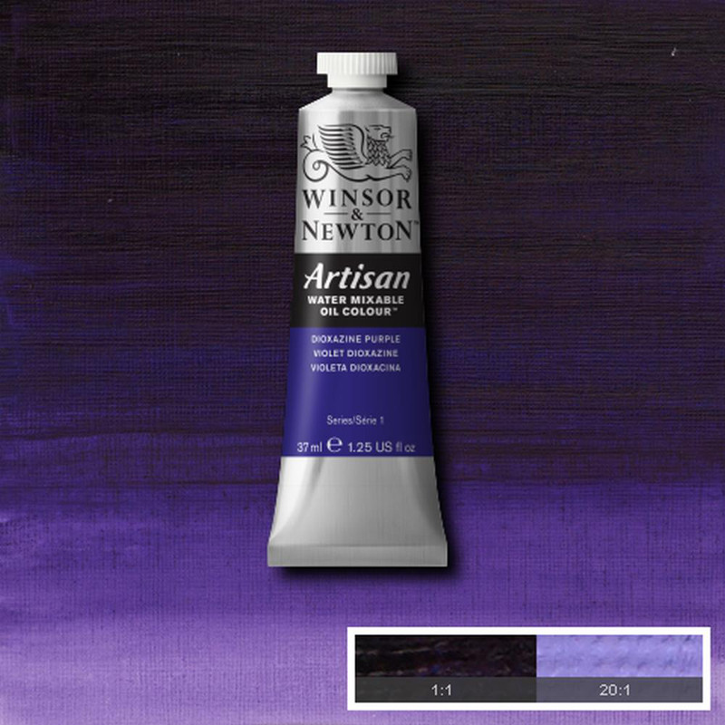 Image of Oljefärg (vattenlöslig) Artisan 37ml  Dioxazine purple 229 (3F) S1 1514229 094376896015