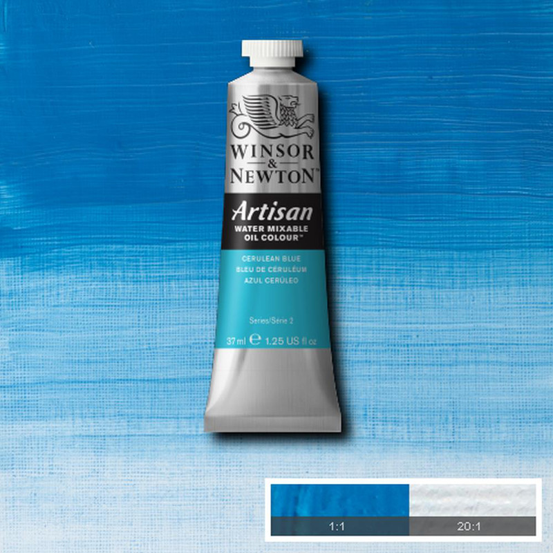 Image of Oljefärg (vattenlöslig) Artisan 37ml  Cerulean blue 137 (3F) S2 1514137 094376896022