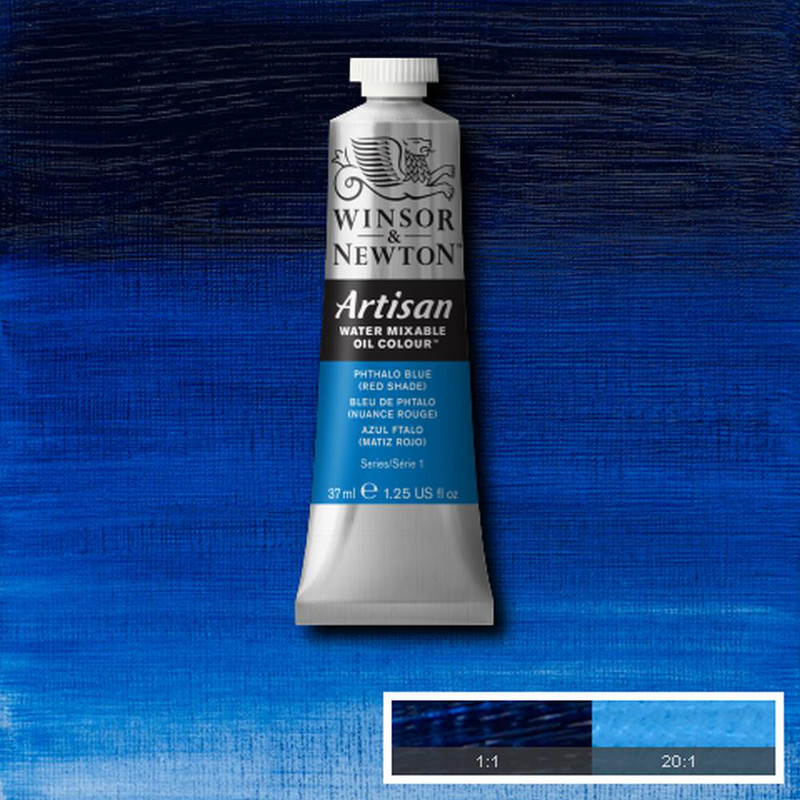 Image of Oljefärg (vattenlöslig) Artisan 37ml  Phthalo blue red shade 514 (3F) * S1 1514514 094376896077