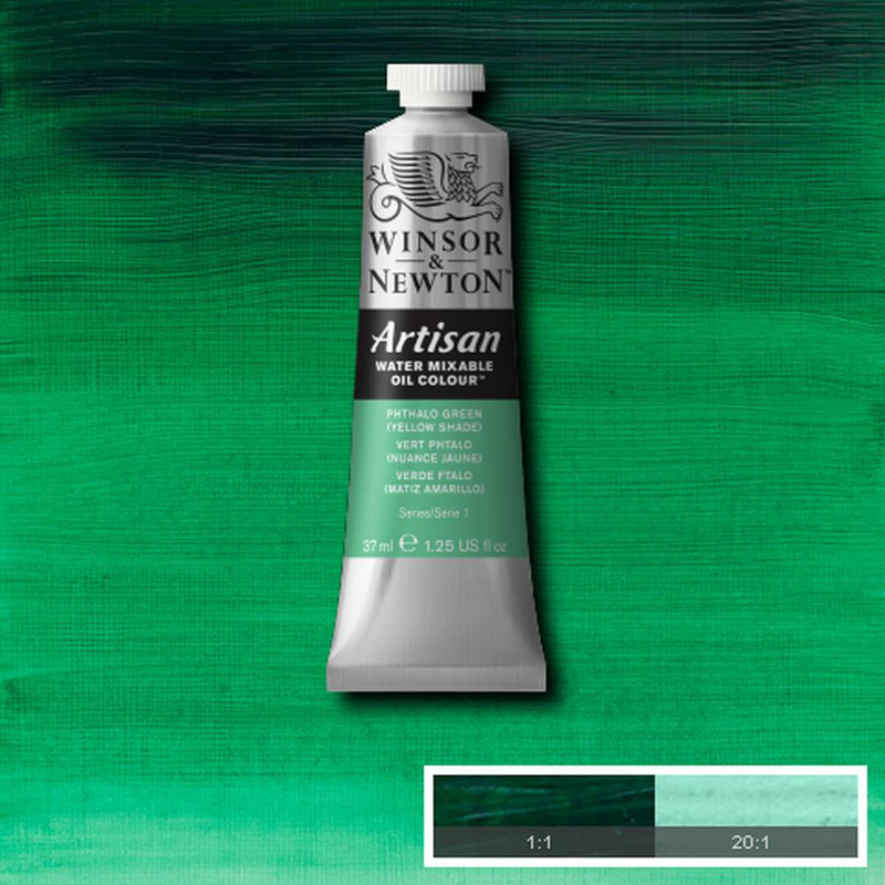 Image of Oljefärg (vattenlöslig) Artisan 37ml  Phthalo green yellow shade 521 (3F) * S1 1514521 094376896091