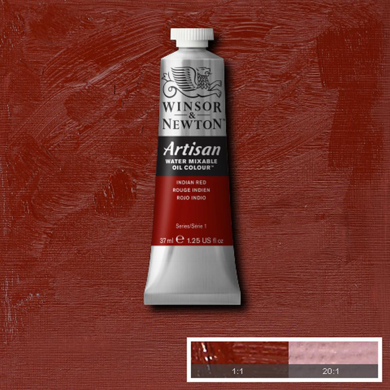 Image of Oljefärg (vattenlöslig) Artisan 37ml  Indian red 317 (3F) S1 1514317 094376896176