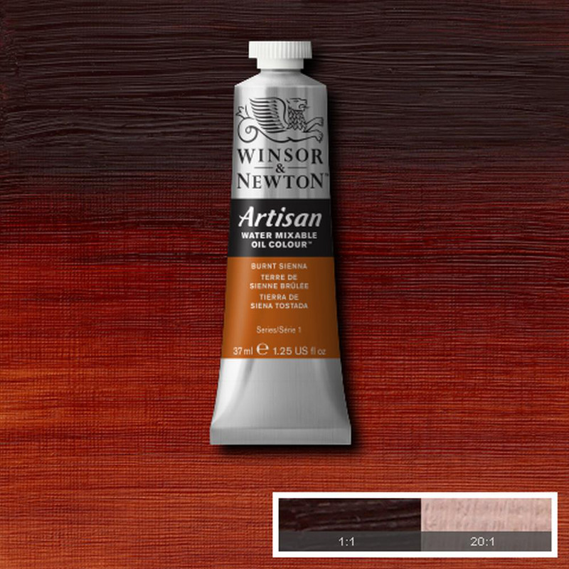 Image of Oljefärg (vattenlöslig) Artisan 37ml  Burnt sienna 074 (3F) * S1 1514074 094376896183