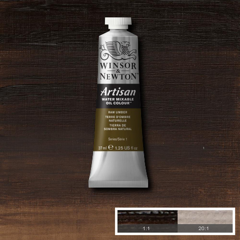 Image of Oljefärg (vattenlöslig) Artisan 37ml  Raw umber 554 (3F) * S1 1514554 094376896206