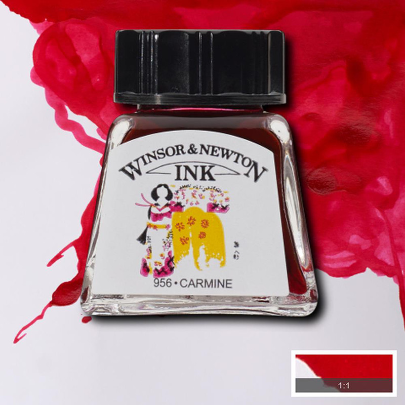 Image of Tusch Winsor & Newton 14ml  Carmine  127 (6F) 1005127 094376896442